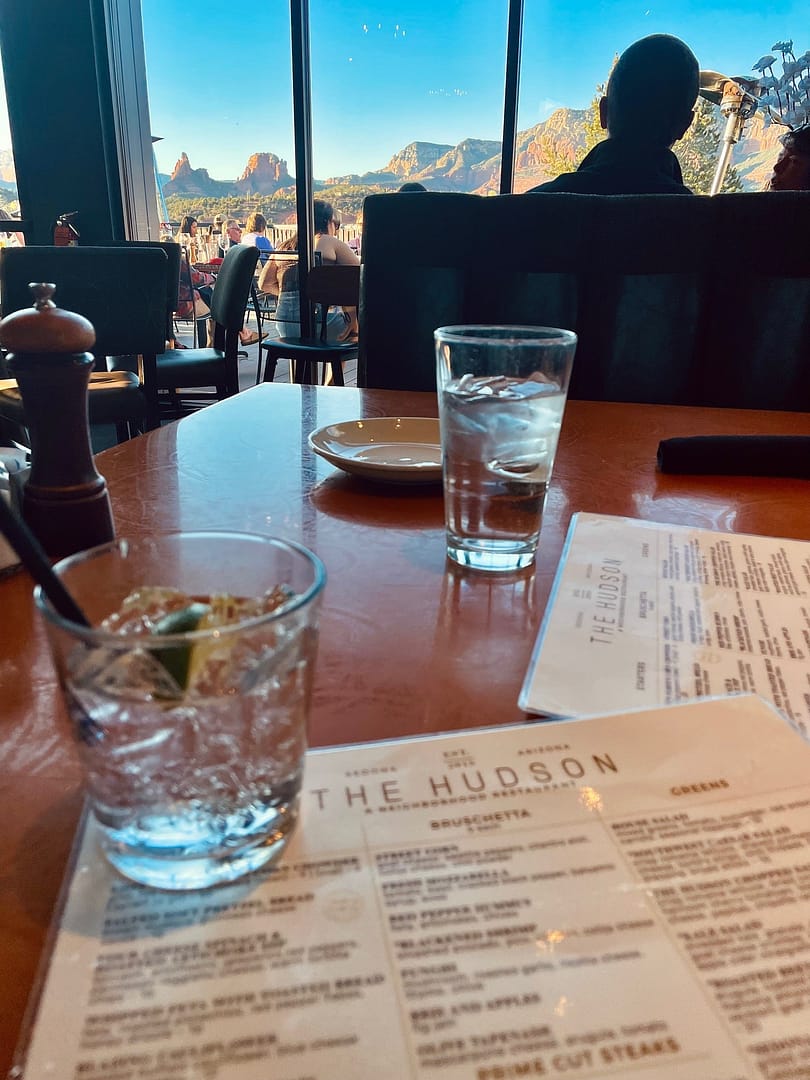 Sedona Dining with views; The Hudson